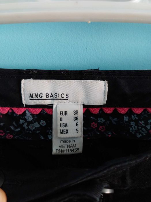 Calças pretas, Mango Basics, tamanho 38/M