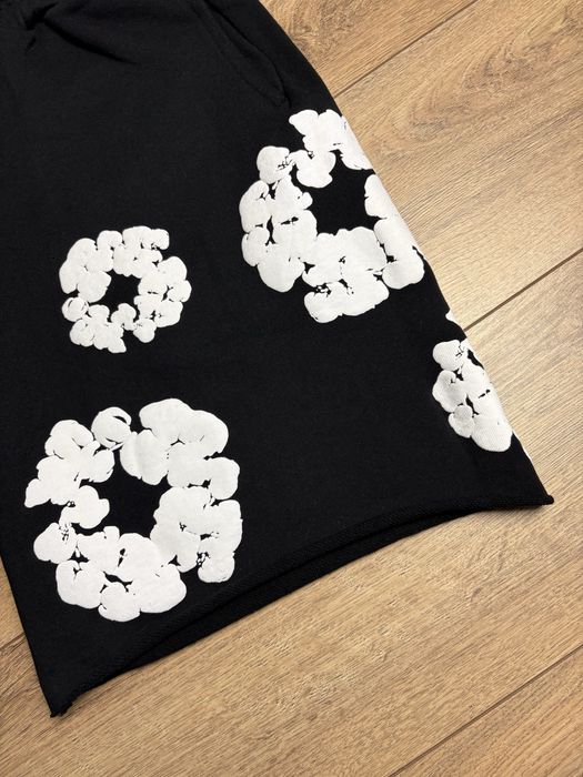 Denim Tears The Cotton Wreath Shorts (Black) (krótkie spodenki)