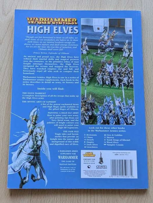 Warhammer Fantasy Codex: High Elves