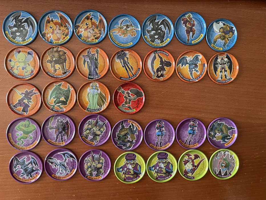 Venda tazos metalizados yu-gi-oh