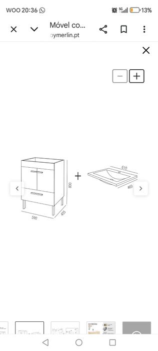 Movel casa de banho novo