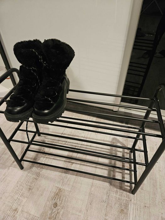 Pudełka z 3 poziomami czarna dom przechowywanie