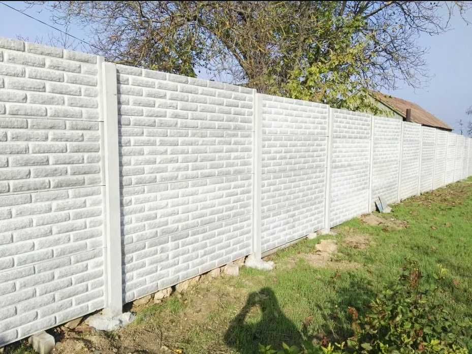 ТМ. MEGA-BETON. Бетонний Забор/Паркан/Огорожа/Еврозабор - Під Ключ!