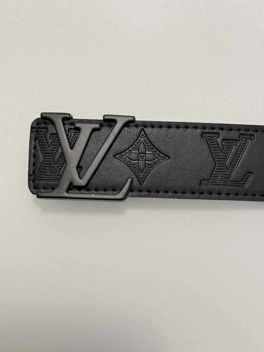 Czarny pasek Louis Vuitton Initiales 40mm – 105 cm