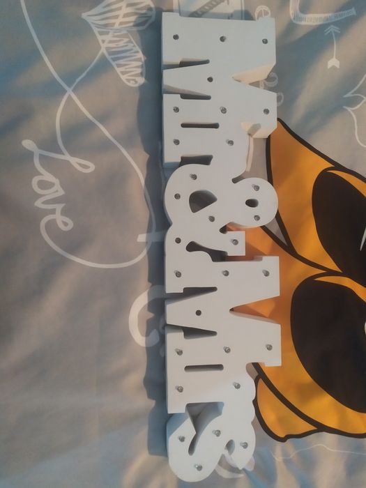 Napis MR&MRS świecący