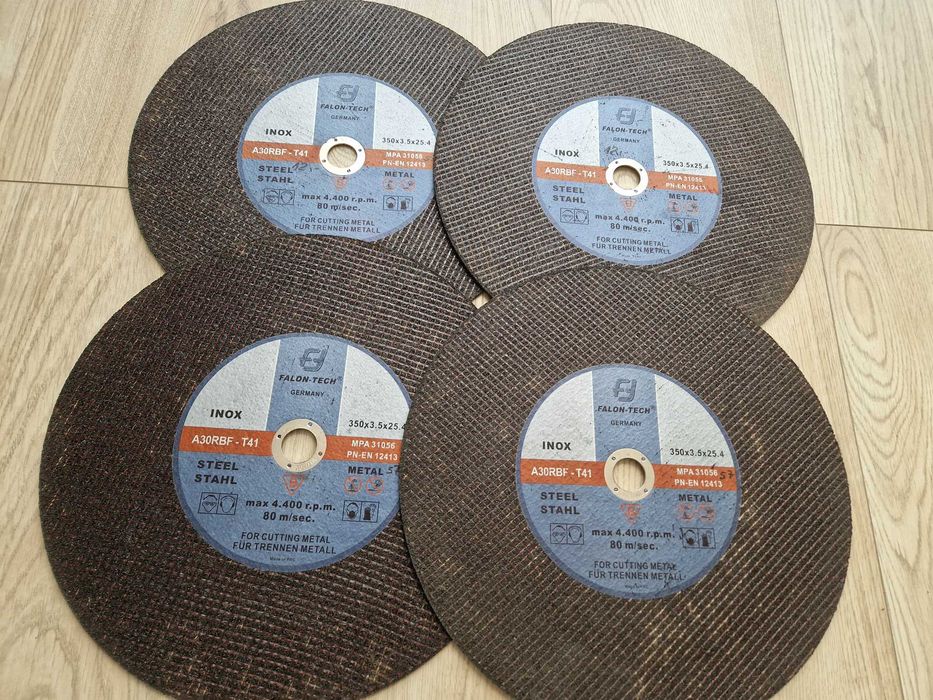 Tarcza do cięcia metalu i stali INOX 350 x 25.4 x 3.5 mm (4 sztuki)