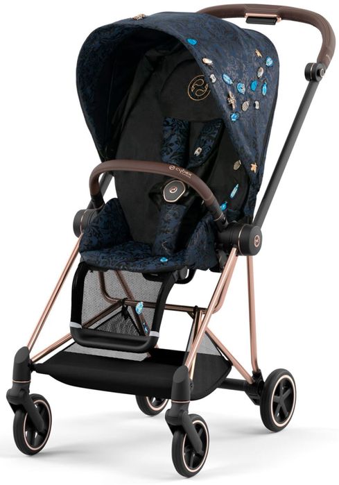 Коляска Cybex Mios Шасі Rose Gold+Люлька Lux Spring Blossom Light