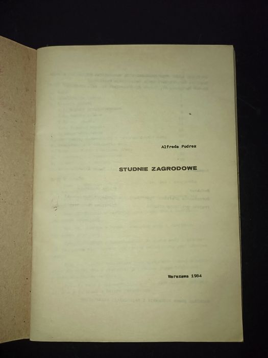 Studnie zagrodowe , budownictwo dla majsterkowicza
