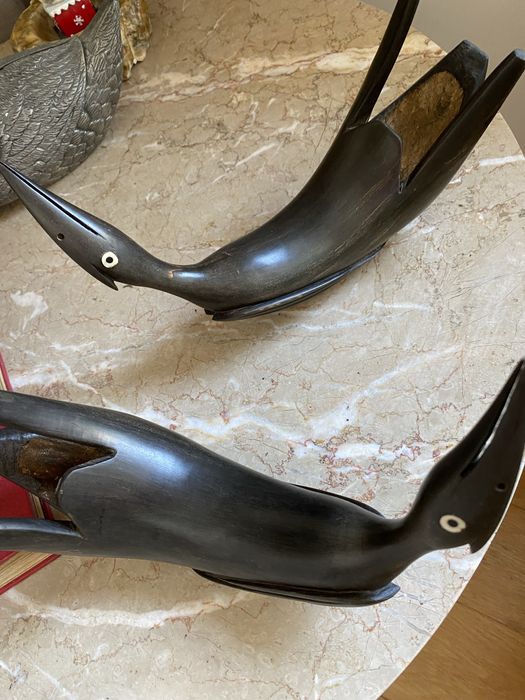 2 Passaros em madeira para decoracao, pecas unicas/Excelente Qualidade