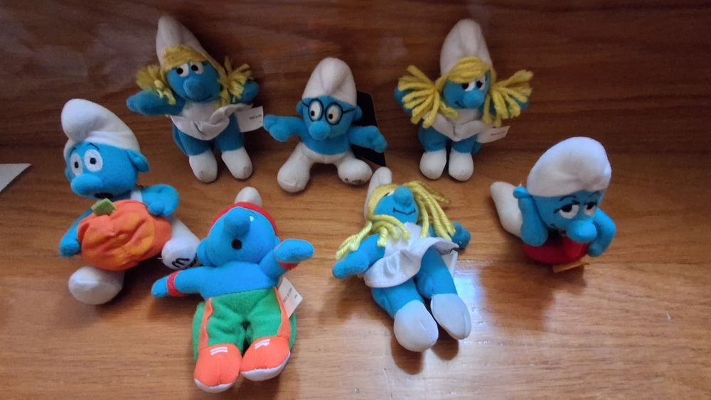 Brinquedos Lote smurfs em pano
