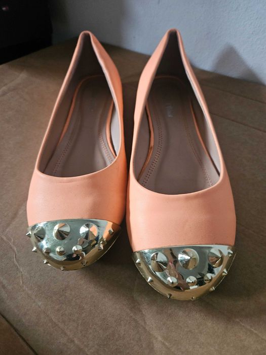 Neonowe balerinki ćwieki 39