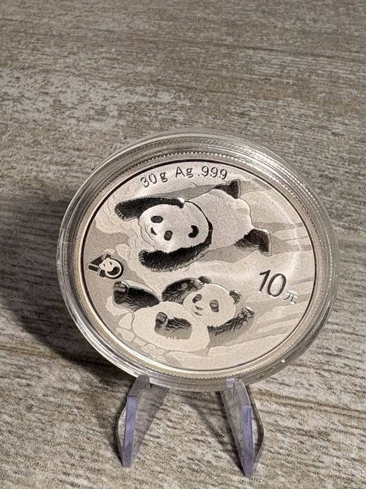 Срібна монета 9999 проби, 1 oz Panda