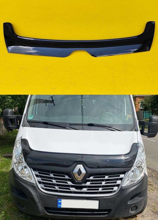 Мухобойка Дефлектор на капот на Renault Master Рено Мастер 14-19р