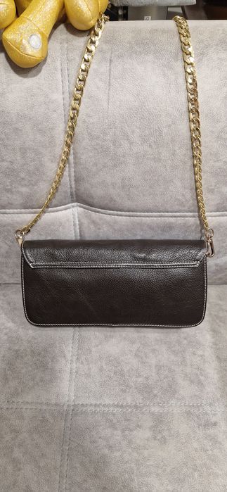 Сумка Prada, 30×15,5×5cm,шоколад, натуральная кожа