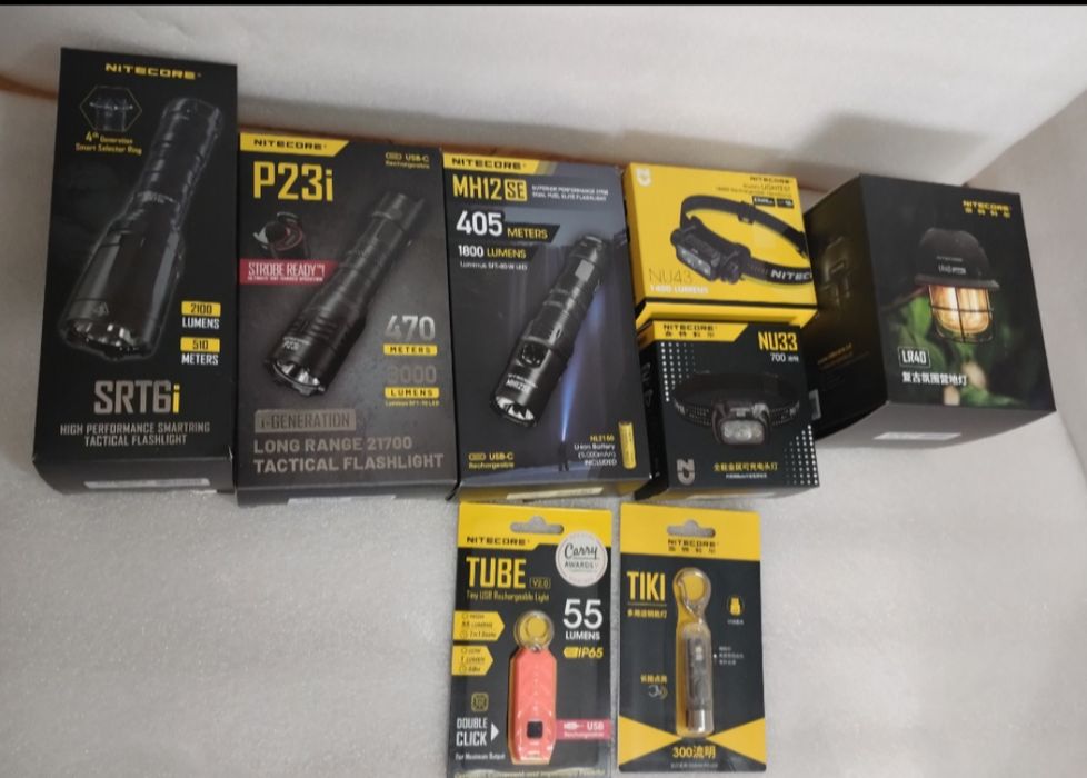 Ліхтарі NITECORE різні моделі