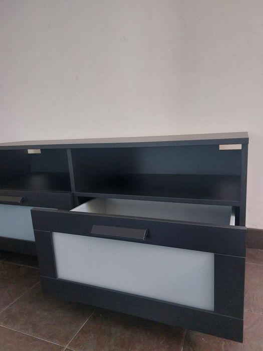 Móvel TV preto BRIMNES Ikea