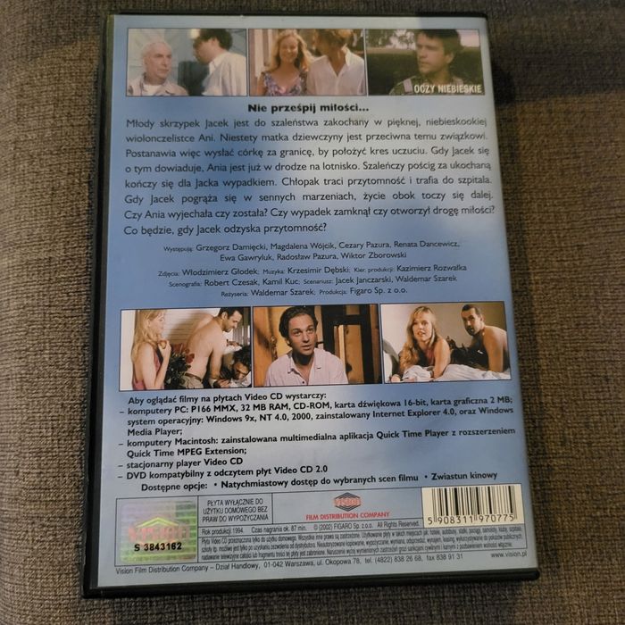 Oczy niebieskie DVD polski film