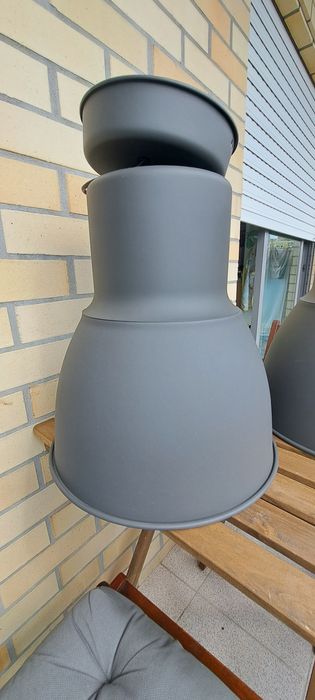 IKEA HEKTAR x2 de 38cm cinzento escuro.