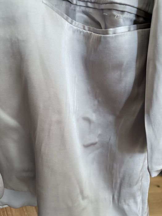 satynowa imprezowa marynarka h&m