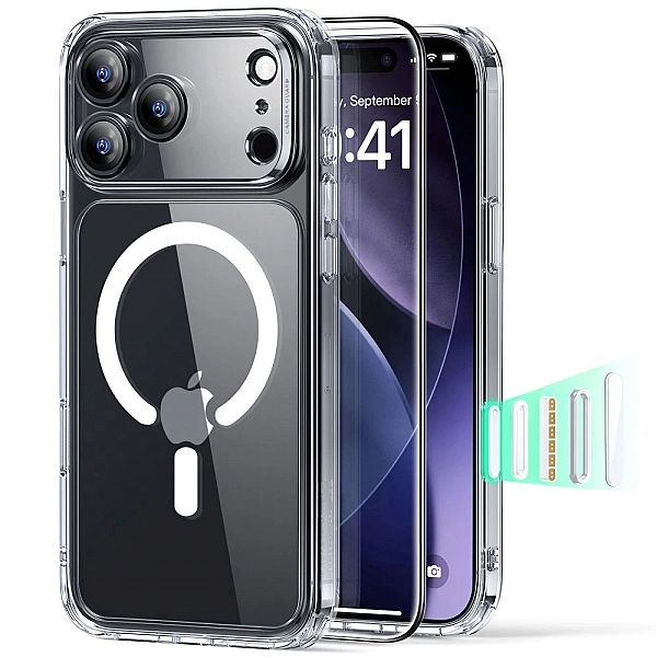 Zestaw ESR Classic Hybrid MagSafe + Szkło hartowane na iPhone 17 Pro -