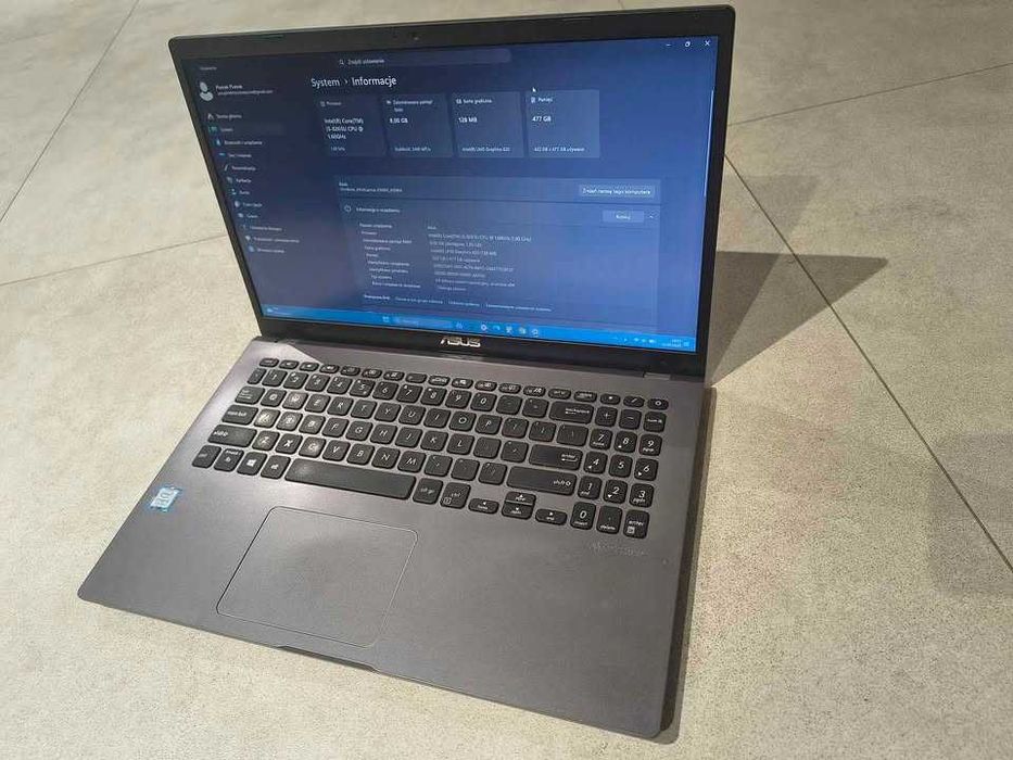 Laptop Asus x509f i5 8GB SSD 512