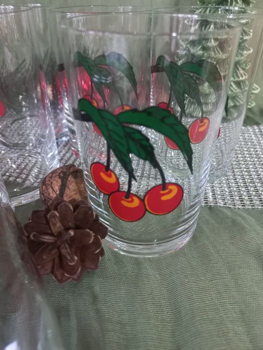 Stare szklanki PRL 6 sztuk