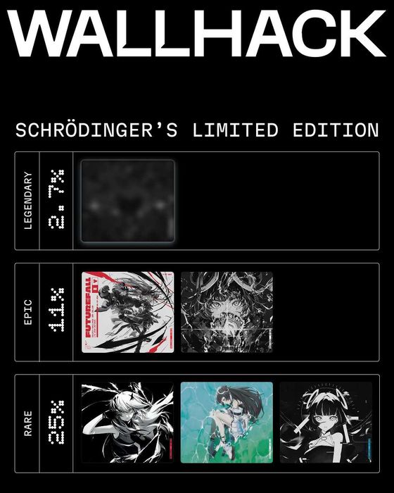 Wallhack SY-001 Blindbox ігровий килимок для миші Mousepad Schrödinger