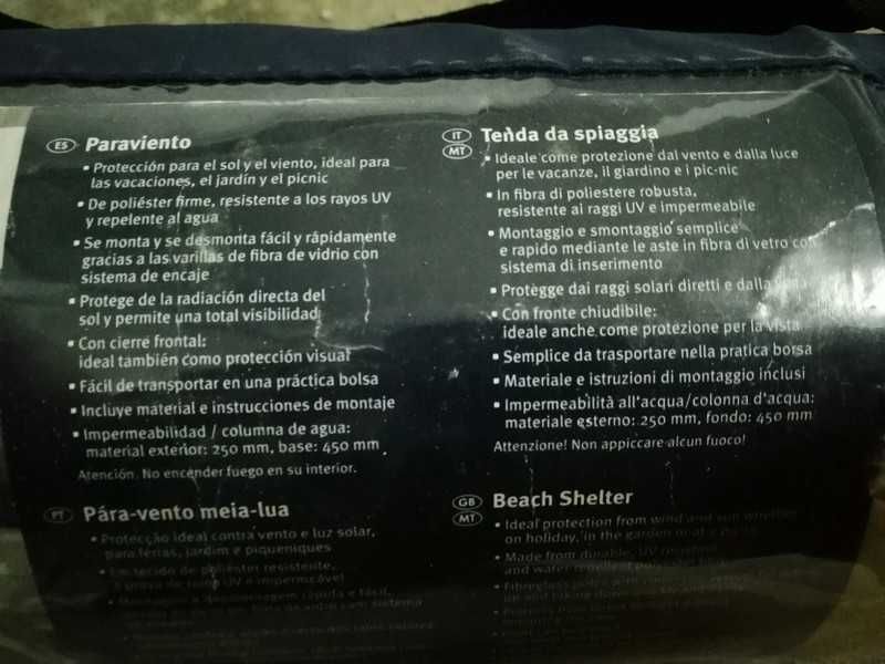 Tenda Páravento meia lua / Tenda para praia - Crivit