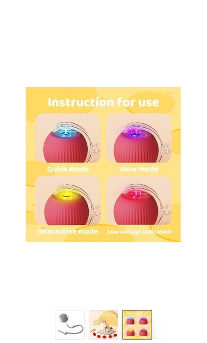 Jogo interativo p/cão ou gato(carregamento USB)