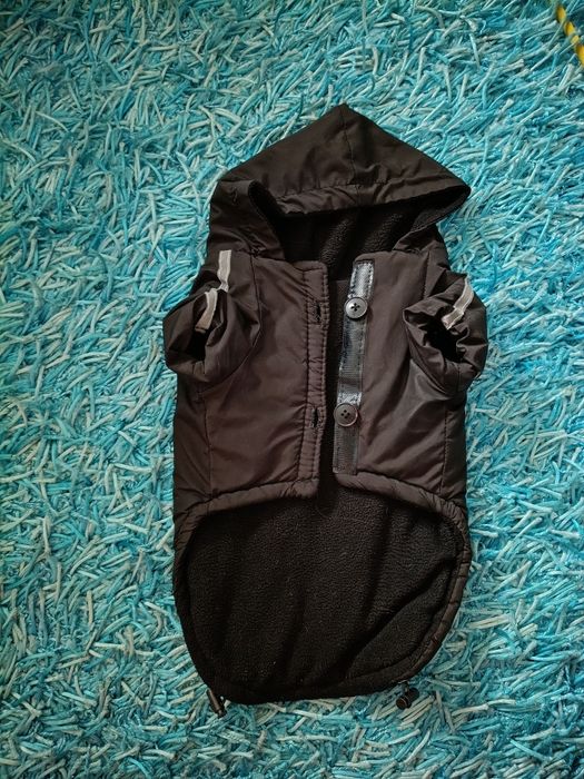 Kurtka dla psa rozmiar L długość 34cm czarna