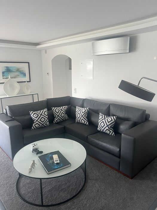 Sofá 5 lugares cinzento antracite