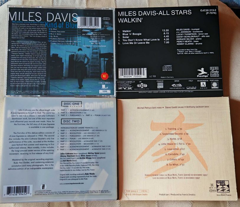 10 Cd's de Jazz em muito bom estado