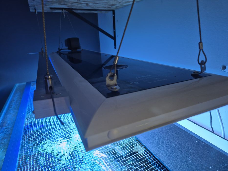 Lampa Giesemann Matrix II biała 4xT5 39W + Led Bar akwarium morskie
