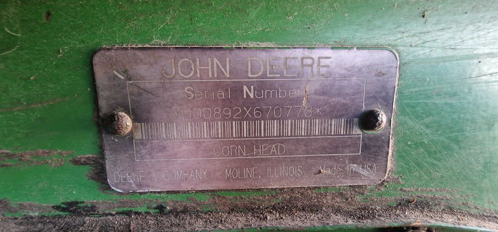 Жниварка кукурудзяна John Deere 893