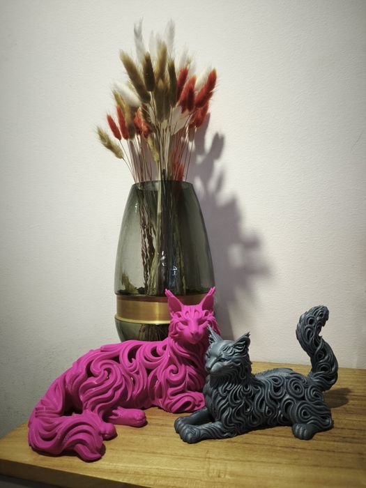 Estátua Maine Coon