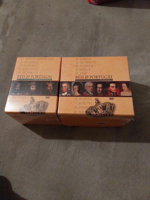 Os Reis de Portugal – Coleção Histórica de 24 DVDs – Novos e Selados