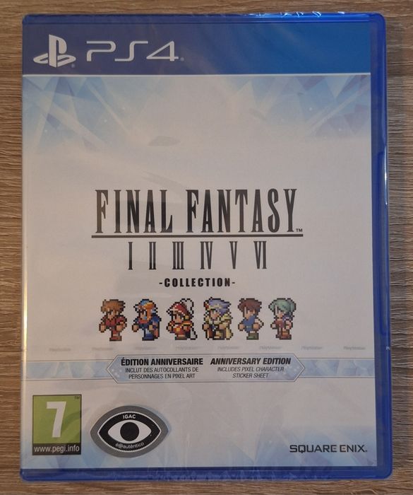 Final Fantasy I-VI Pixel Remaster Collection - Anniversary Edition - PS4 (selado)