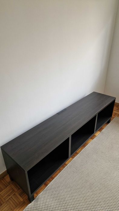 Móvel TV IKEA BESTÅ preto-castanho - 180 cm