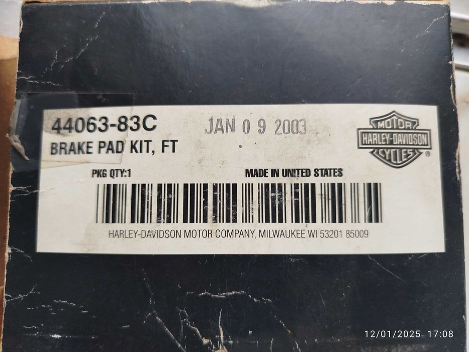 Harley Davidson ,pastilhas travão e pneu