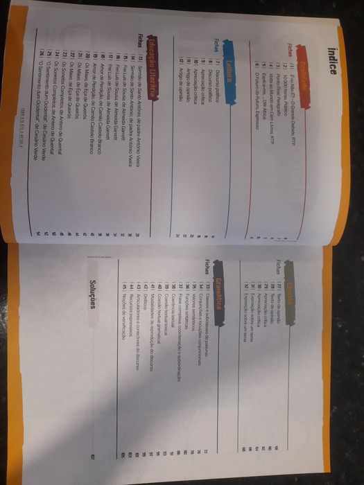 Caderno de Exercícios de Português da Porto Editora 11°Ano