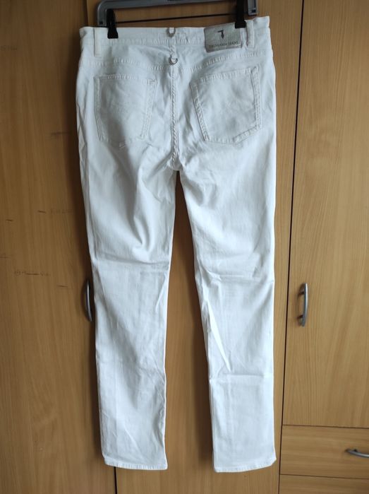 Spodnie męskie Trussardi Jeans białe rozm  175/78
