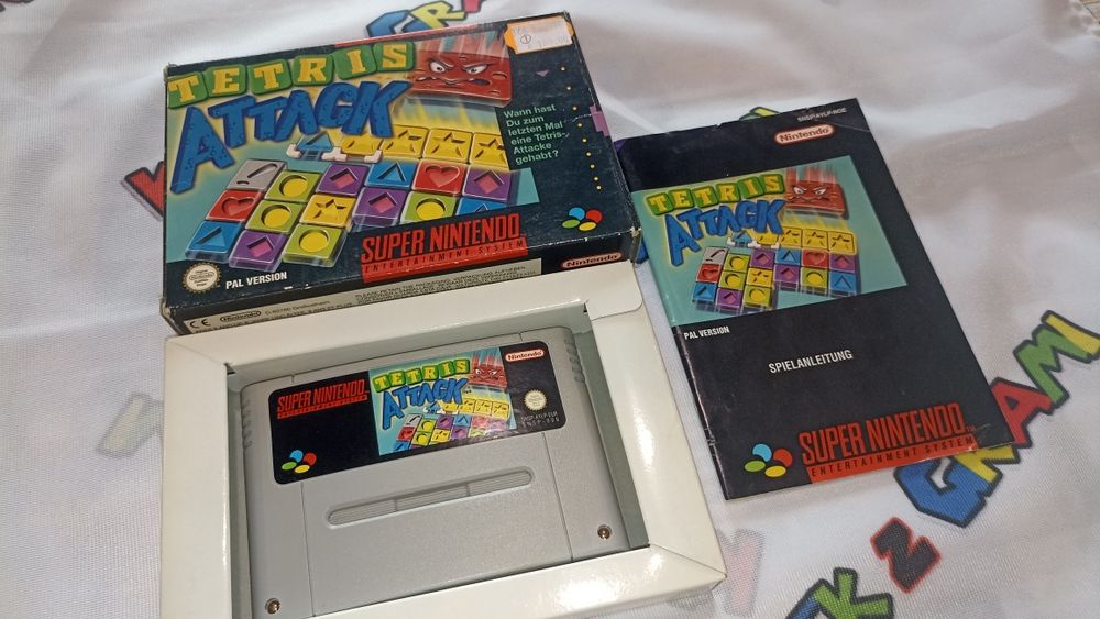 Tetris Attack Super Nintendo SNES kompletna język ang zamiana