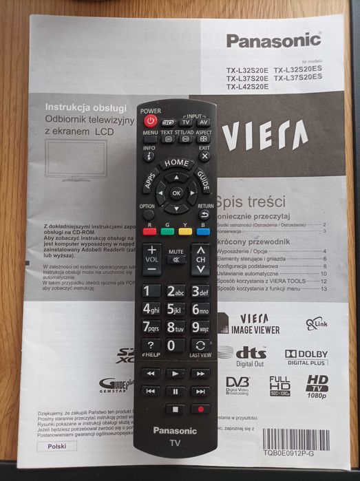Telewizor Panasonic Viera 37 cali - TX-L37S20E