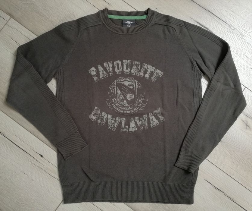 Męski bawełniany sweter H&M LOGG