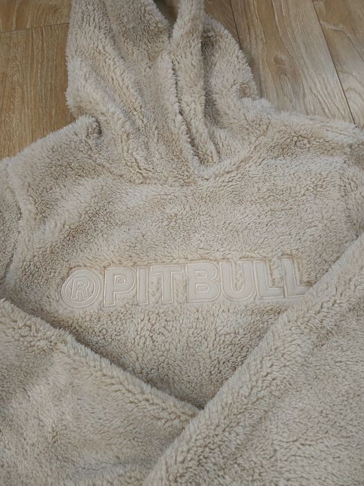 Ciepła bluza kangurka z kapturem teddy Pitbull Aragona pluszowa cozy