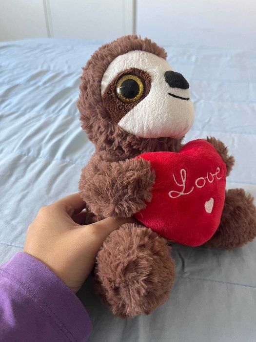 Peluche preguiça com coração Love, Livarno