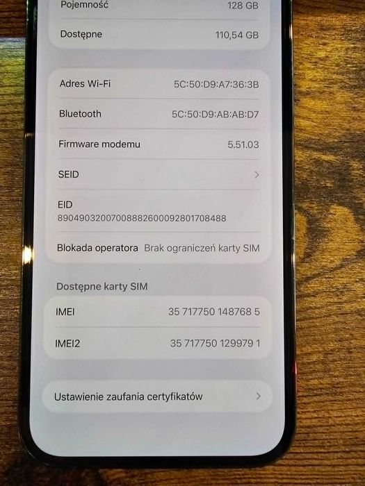 Iphone 13 Pro Max Graphite 128Gb Bat:100% IGŁA/Gwarancja/SklepGSM/Lwsk