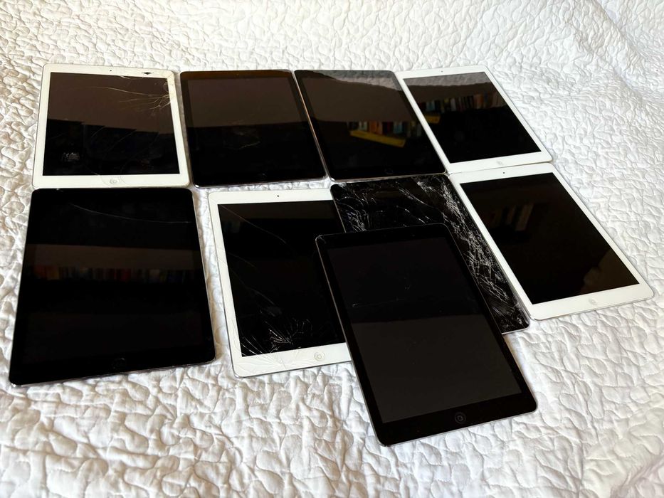 Zestaw 9 x iPad Air A1474 i A1475 uszkodzone