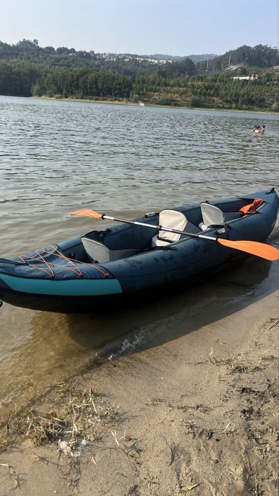 Caiaque 3 pessoas pesca ou lazer canoa