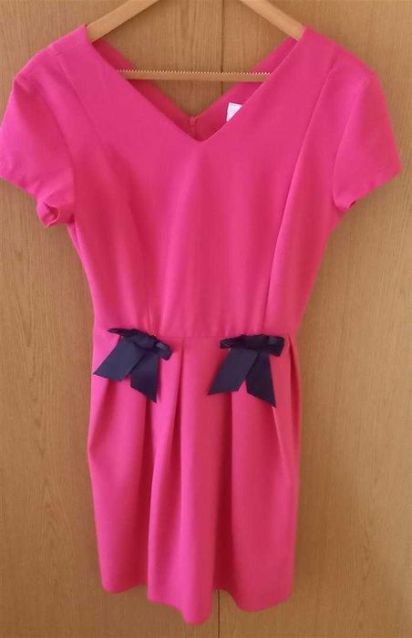 Sukienka, damska, fuksja, rozm. 34